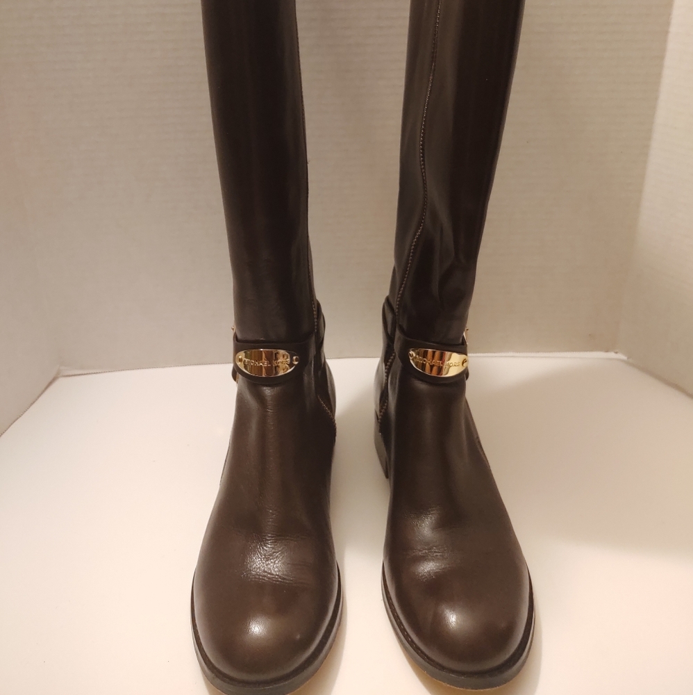 Michael Kors brown knee boots
